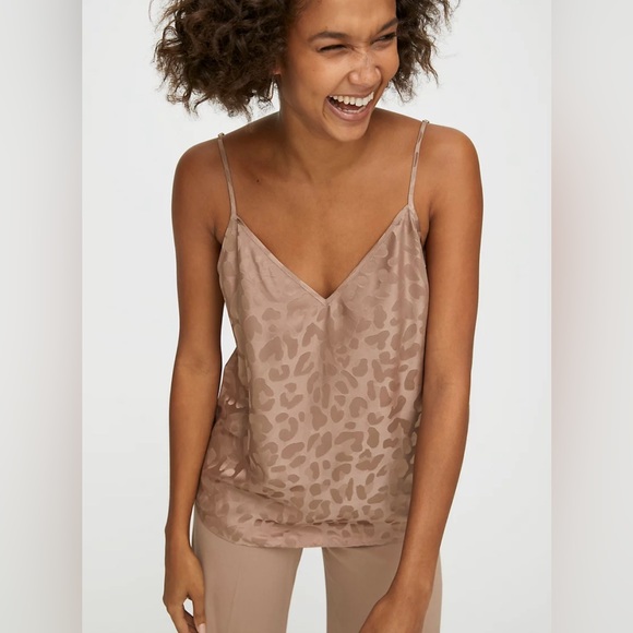 Babaton Everly Camisole, Leopard Jacquard, Size Large. - Picture 2 of 9